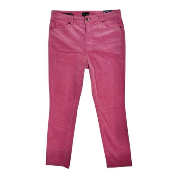 TALBOTS Raspberry Pink Straight-Leg Corduroy Stretch Pants Size 10 P Petite - Picture 4 of 9